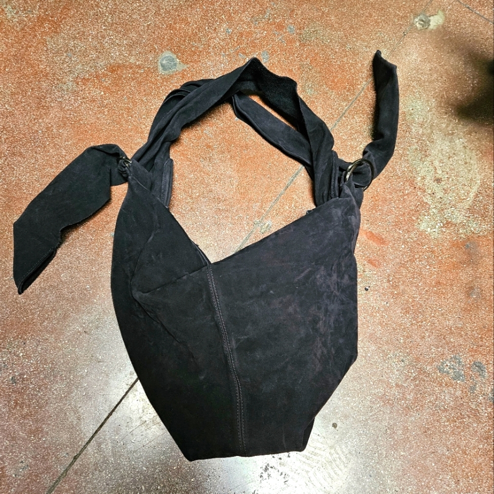 SUEDE LEATHER SHOULDER BAG/BACKPACK
